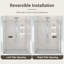 Marlowe Frameless Single Sliding Shower Door With Tempered Glass And Stainless Steel Rollers-123044015-123044019
