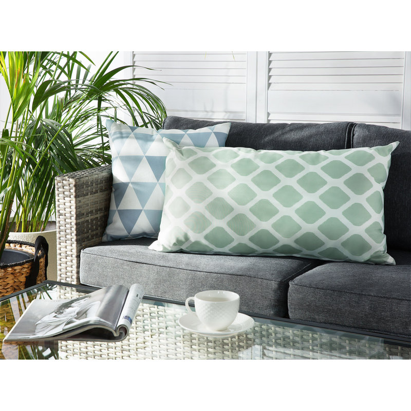 Askerby Indoor / Outdoor Geometric Rectangular Cushion