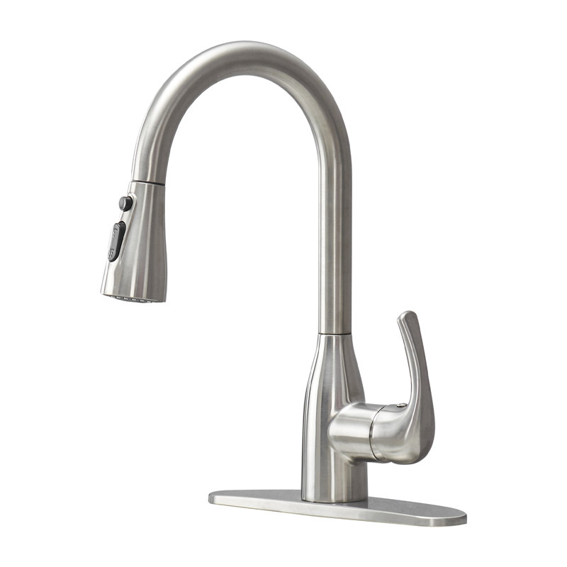 Cobbe Pull Down Kitchen Faucet, Brushed Nickel