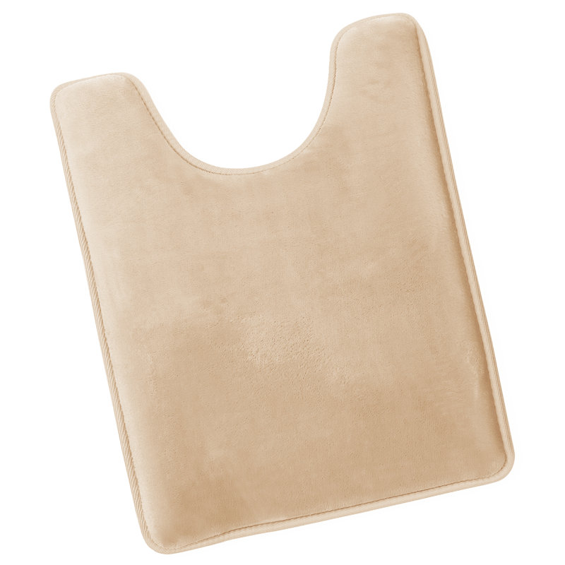 Ultra Soft and Absorbent Memory Foam Contour Mat with Non-Slip Backing, Beige/Cream