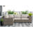 Ayantu Fully Assembled 102'' Wide Outdoor Wicker Reversible Patio Sectional with Cushions-1437054396