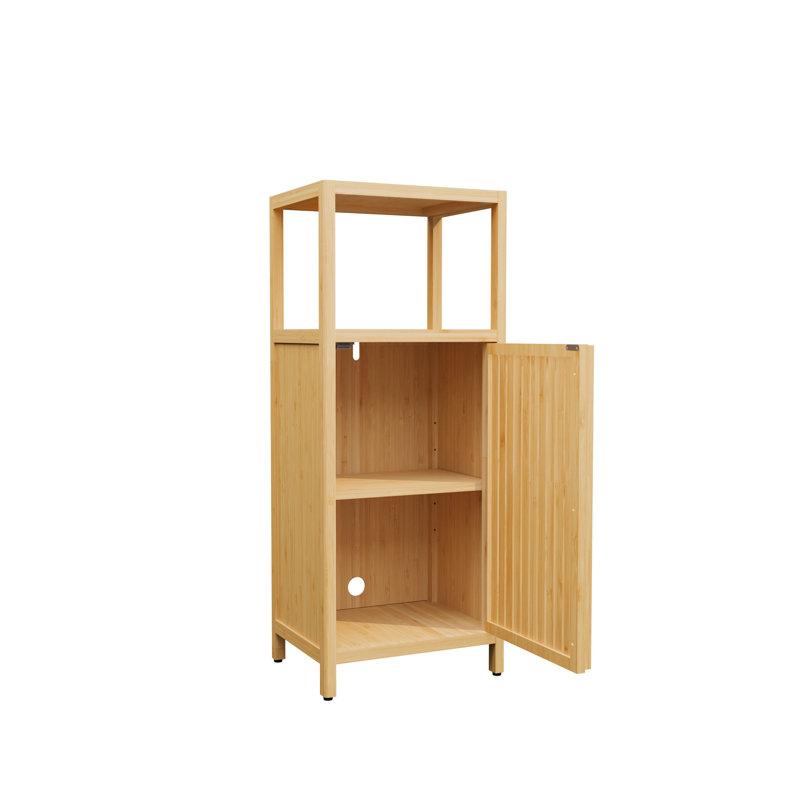 Armoire multi-scène de 41 pouces avec une tablette et 2 tablettes ouvertes, peu encombrante, idéale pour la salle de lavage