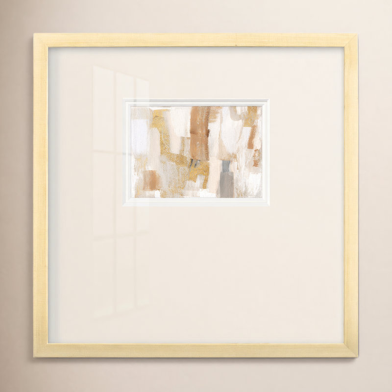 Benedith Gold Quartz I, reproduction d'art encadrée, H 17 po x l 17 po x P 1,25 po