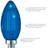 4.5 Watt (40 Watt Equivalent), B11 LED Candle Bulb, Colored Light Bulb, E12/Candelabra Base