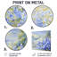 «Rolling Hills And Wildflowers II - Landscape», art mural en métal, impression nautique-1474792571