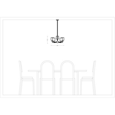 Lustre moyen Émile de Génération Lighting par Visual Comfort
