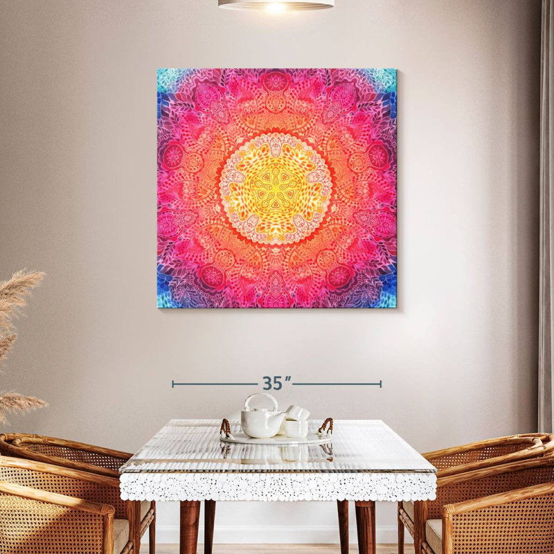 Avery Oriental Mandala, 39" H x 39" W