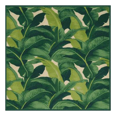  Tapis hawaïen lavable de bananiers
