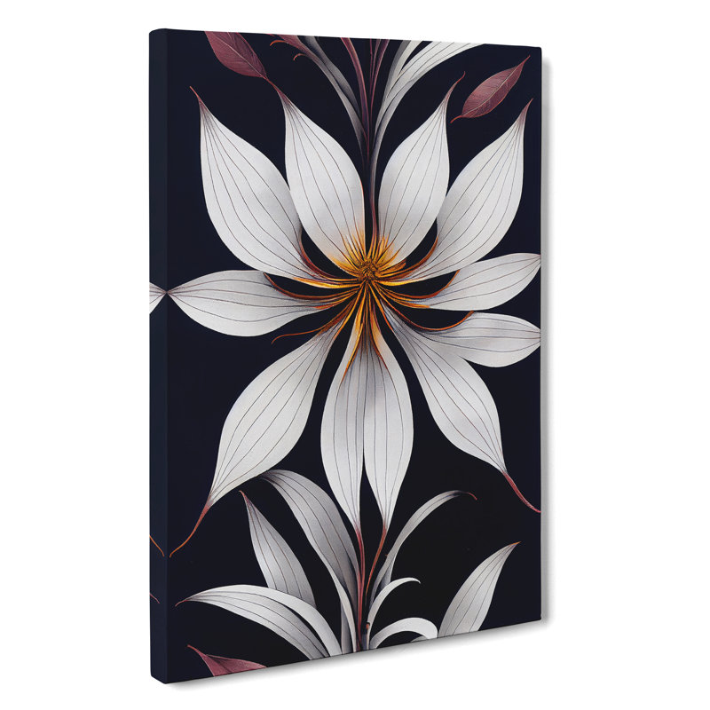 Flower From Within - Wall Art, 50cm H x 35cm W x 3cm D, Wrapped Canvas