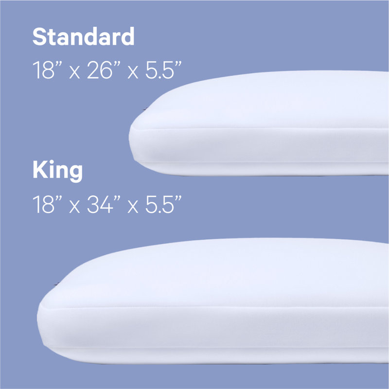 Standard White Foam Sleep Pillow