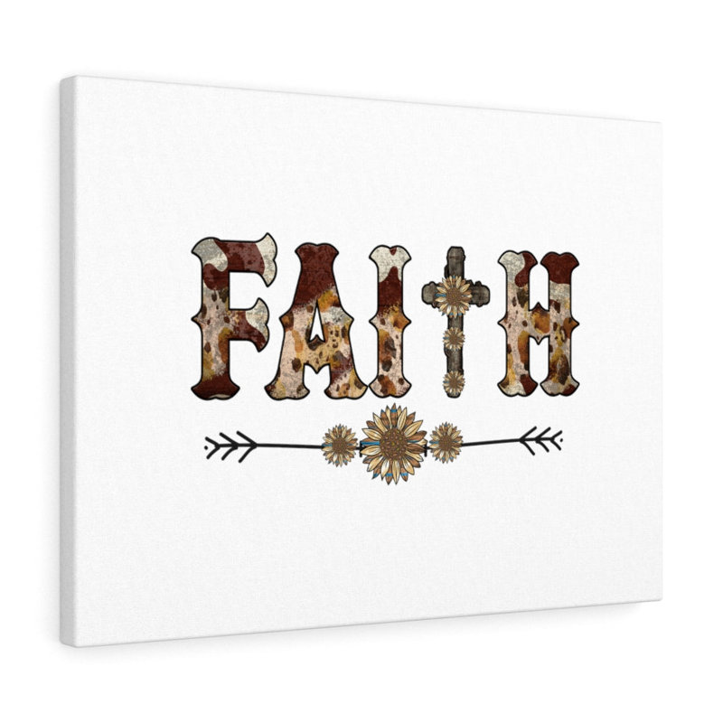 Faith - Wrapped Canvas Print, 28cm H x 36cm W