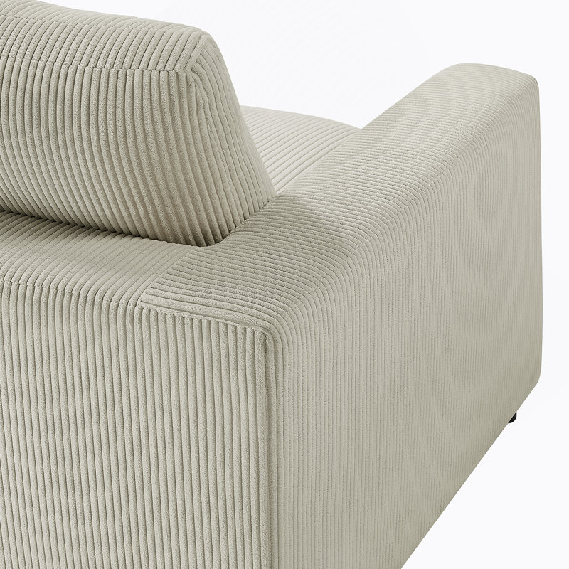 Modulaire 3 pièces Chufa - Beige, Polyester beige