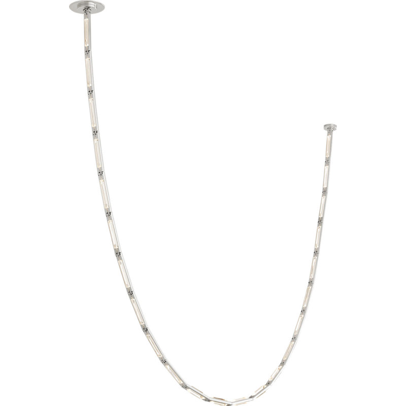 Catena 118 Chandelier, 3000 Kelvins, Surface, Polished Nickel