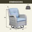 Chaise de patio avec coussins Tonry