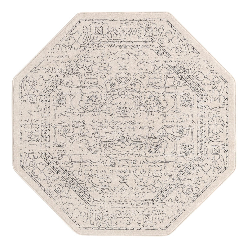Alresford Oriental Indoor Rug, Octagon 5'1" x 5'1"