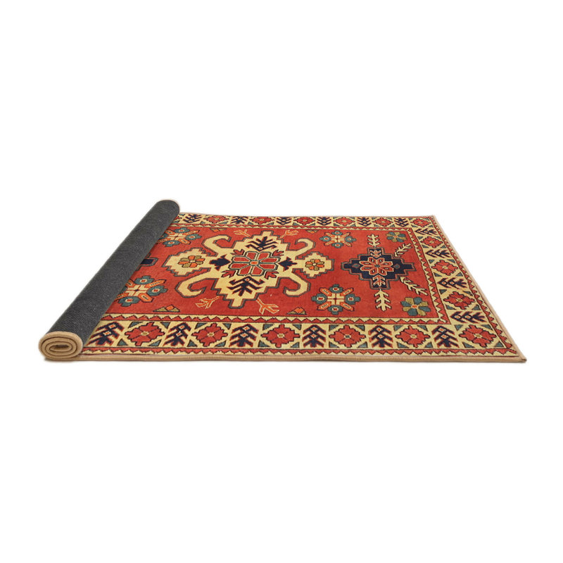 Tapis rouge/beige/bleu traditionnel Louissaint, Rectangle 8 pi x 10 pi
