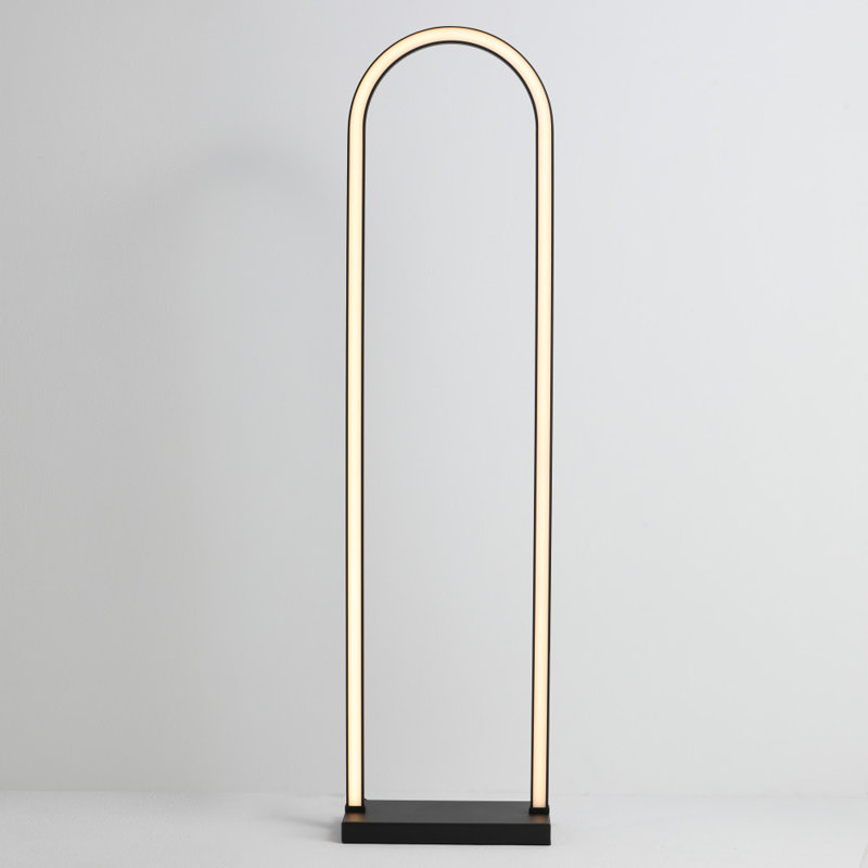 53.9'' Matte LED Task Floor Lamp Set