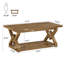 Pedestal Coffee Table with Storage