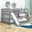 Extine Full Over Full Wood Bunk Bed with Slide-1340885629
