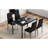 Dining Table for 4-6 Person,47" Rectangular Wooden Dining Table Top and Metal Frame for Home Kitchen Dining Desk