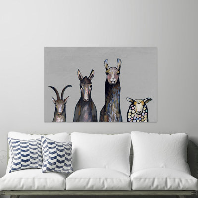 «Animal Row III», reproduction sur toile tendue
