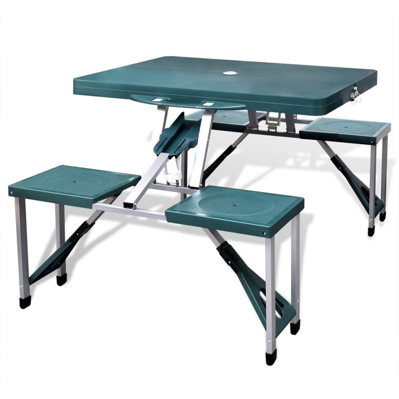 Ensemble de salle à manger rectangulaire pour 4 personnes 33,75 po, Vert clair