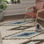 Tapis ivoire / brun / bleu Nona-15997143