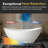 WOODBRIDGE 66-7/8" L x 31-1/2" W Luxury Contemporary Solid Surface Stone Resin Freestanding Bathtub in Matte White