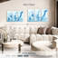 Marbre Alvord bleu abstrait-107952211