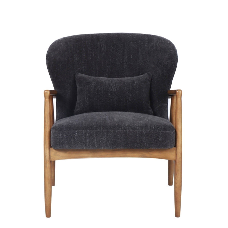 Fauteuil club en tissu Hunt, Inkwell, Encrier