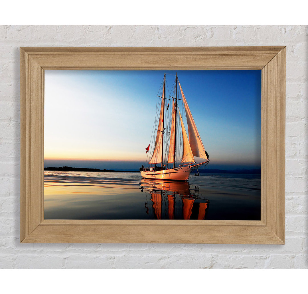 Refections Of The Sail Boat - Drucken