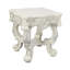Table de bout à finition blanc antique