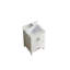 Meuble-lavabo autoportant de 23 pouces avec lavabo, rangement spacieux, portes et tiroir à fermeture en douceur, lavabo en céramique durable, armoire en bois blanc