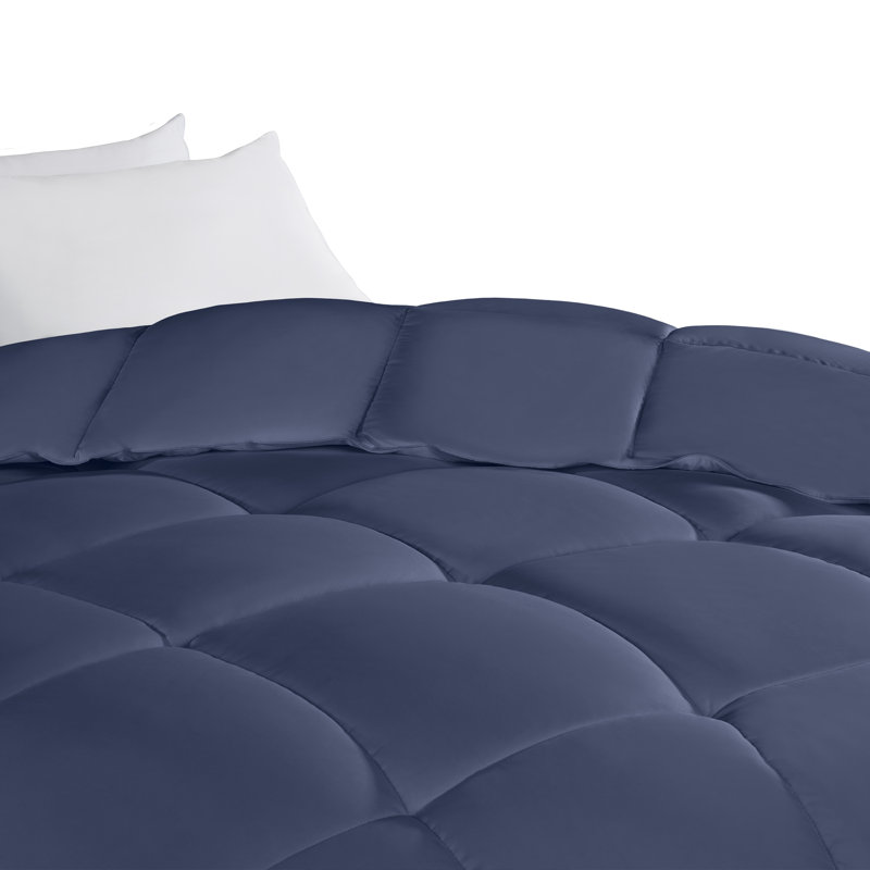 All Season Down & Feather Blend Comforter, Twin, Blue