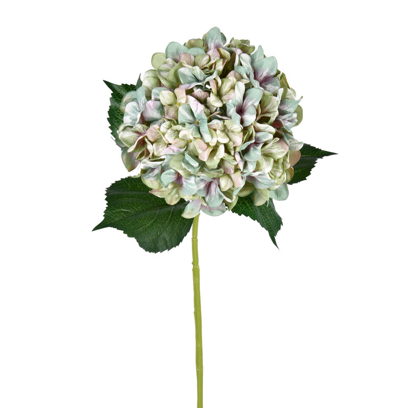 Vaporisateur d'hortensia artificiel avec impression, Vert