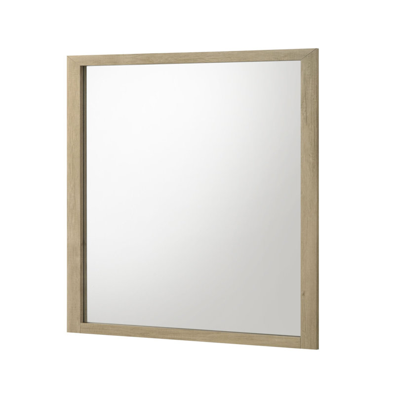 Ensemble de chambre à coucher 4 pièces Rosser, grand lit, commode avec miroir, table de chevet, ensemble de mobilier de rangement moderne pour les espaces de chambre organisés