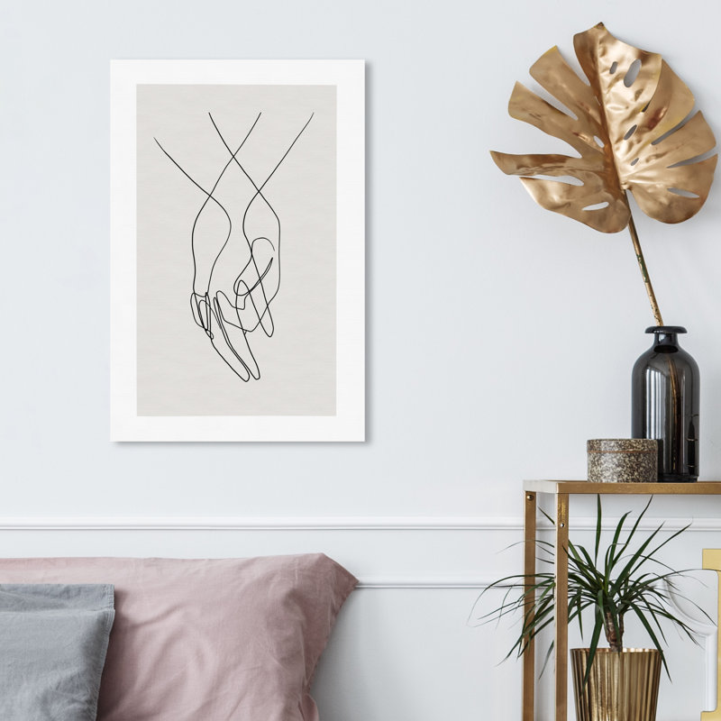 «Hands Shapes», impression sur toile, H 24 po x l 16 po, Toile tendue, Sans cadre