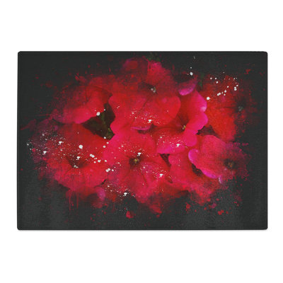 Seeing Flowers Paint Splash Chopping Board