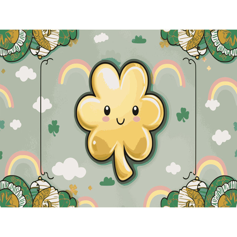 Le tapis des Fêtes du jour de la Saint-Patrick, Rectangulaire 2 pi x 3 pi