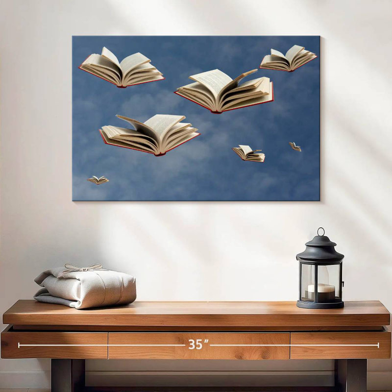 Kelan Levitating Books, 16" H x 24" W