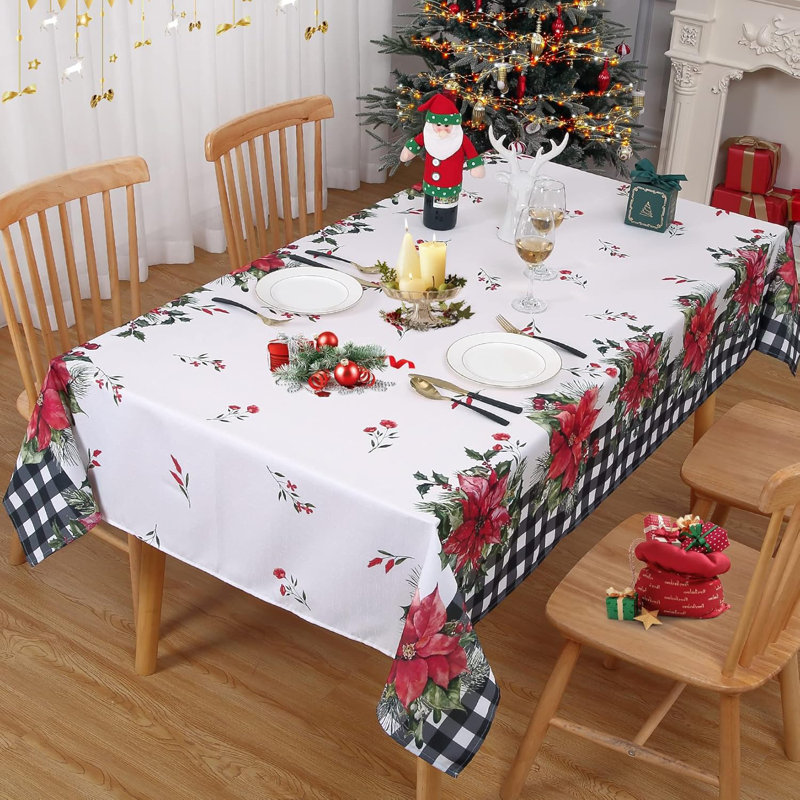 Christmas Table Cloth Rectangle 60X84 Inch