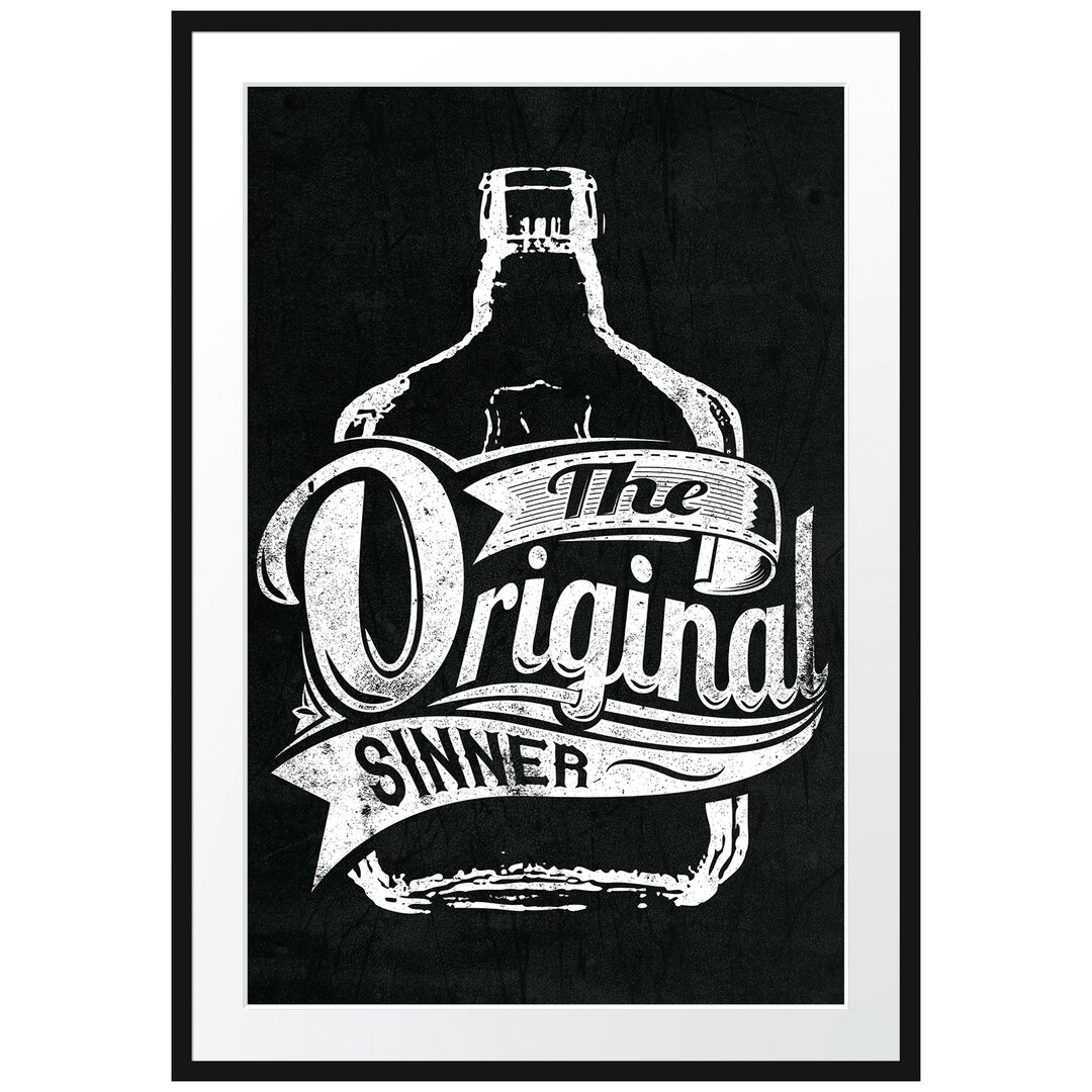 Gerahmtes Poster The Original Sinner Black