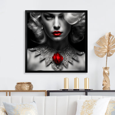 " The Lady With The Red Ruby I "