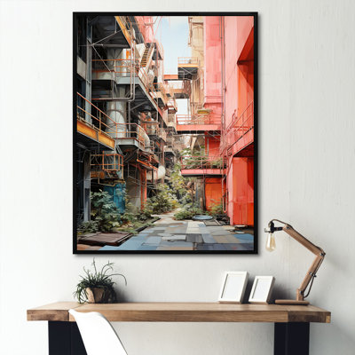 «Peach Process Popart Factory», reproduction sur toile