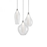 3 - Light Chrome LED Cluster Pendant