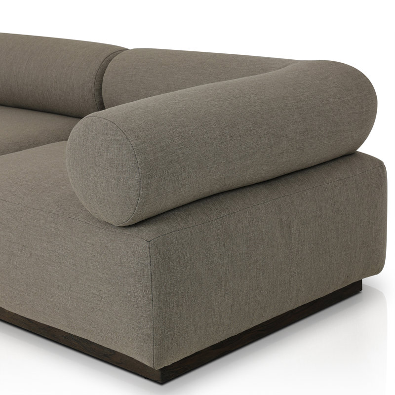 Lenox Modular Sectional, Brown Polypropylene/Olefin