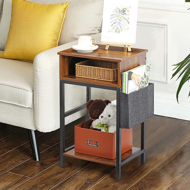 Table de chevet Norberg, Noyer rustique