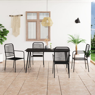 Edita 4 - Person Patio Dining Set with Rectangular Table