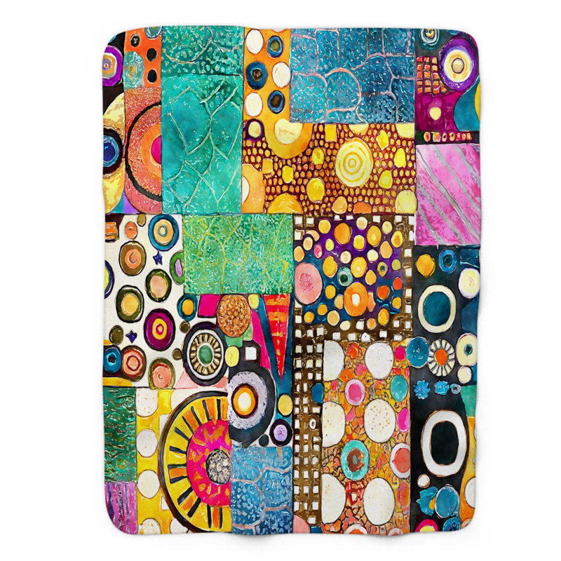 Patchwork Creation - 1 Piece Blanket, Queen