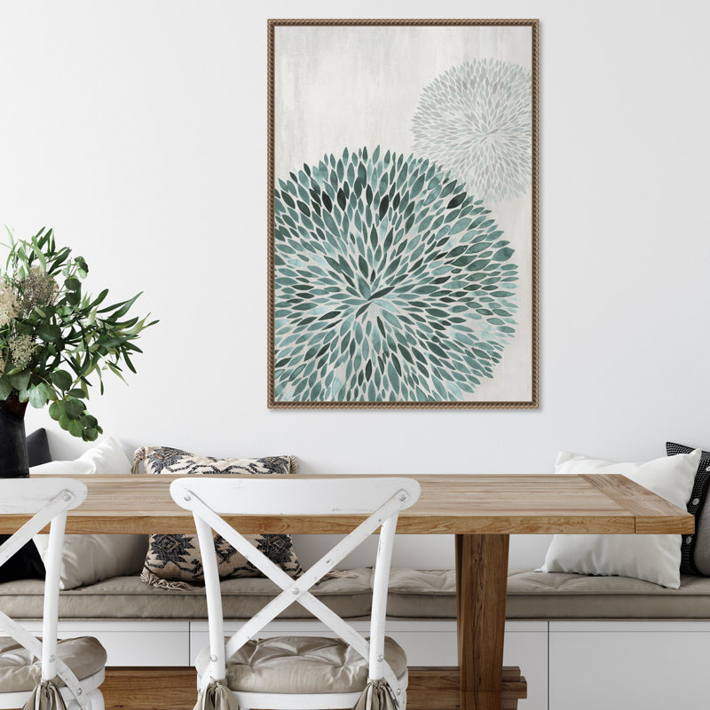 «Leafy Whirl III» par Avriel, reproduction d'art sur toile encadrée, H 33 po x l 23 po